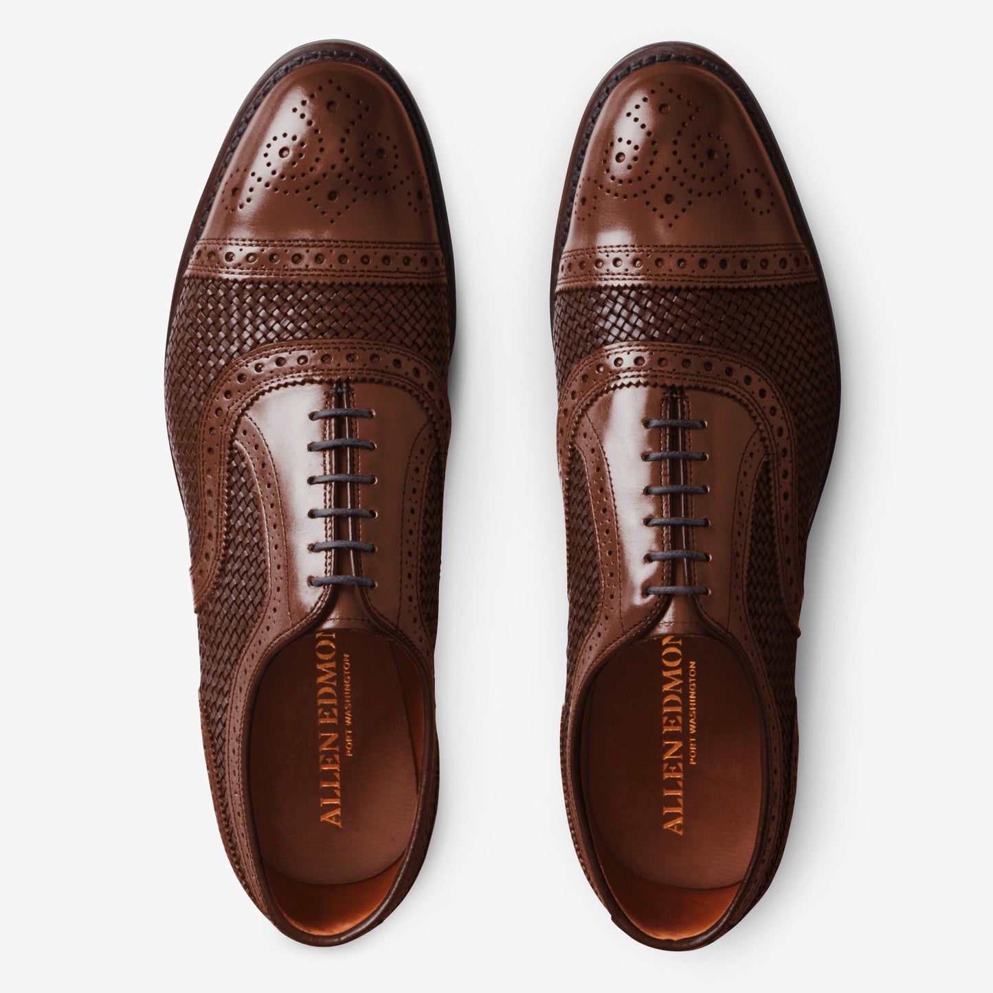 Strand Weave Cap-Toe Oxford - Chili