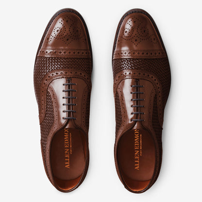 Strand Weave Cap-Toe Oxford - Chili