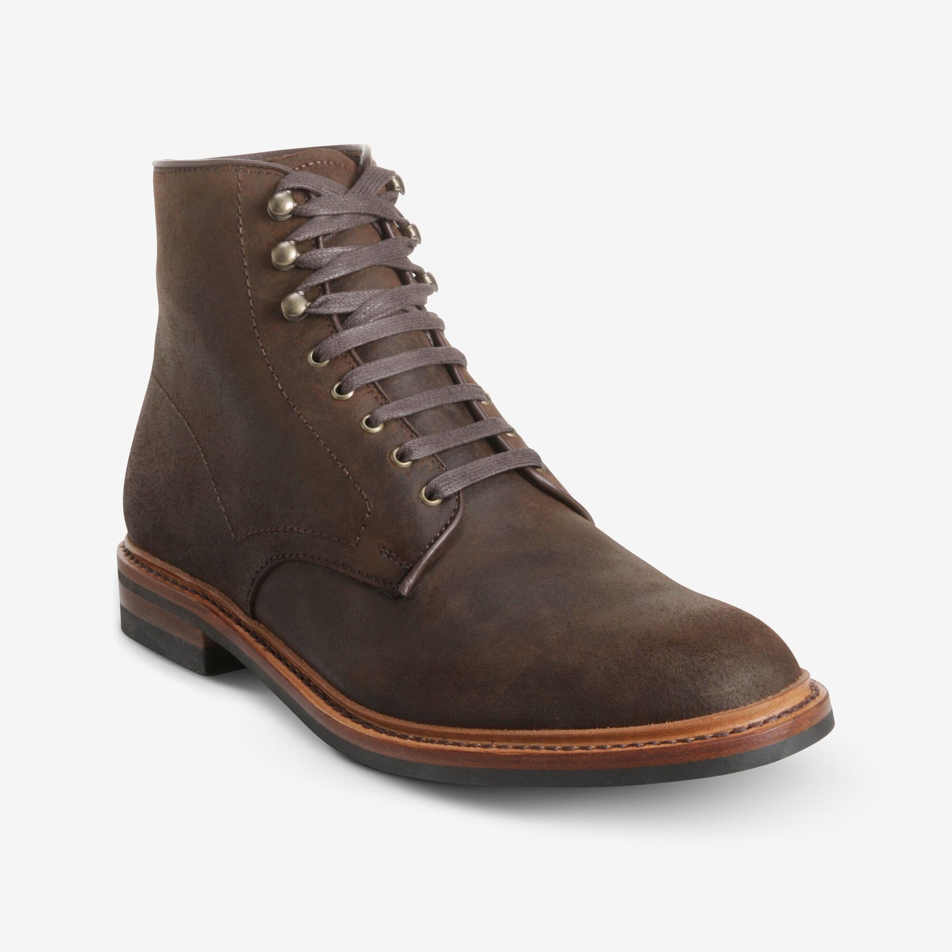 Higgins Mill Boot with Waxed Suede Leather - Brown