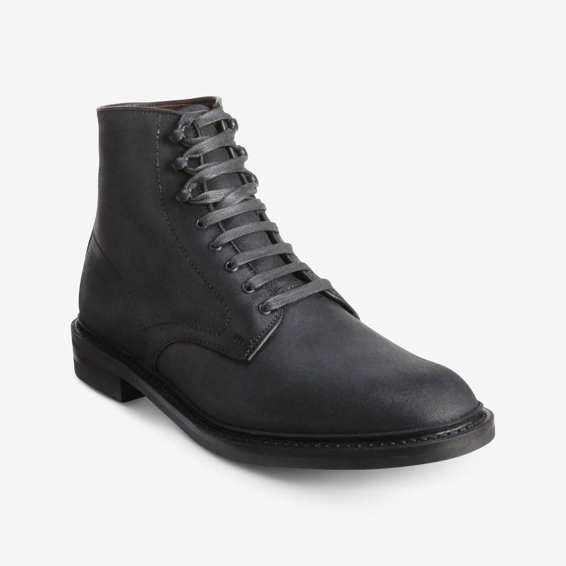 Higgins Mill Boot with Waxed Suede Leather - Black