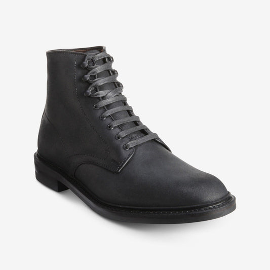 Higgins Mill Boot with Waxed Suede Leather - Black