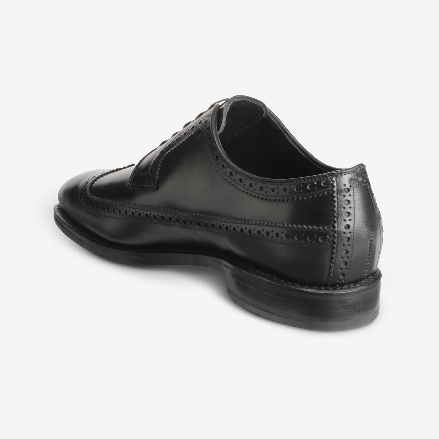 Greene Street Wingtip Blucher - Black Calfskin Leather