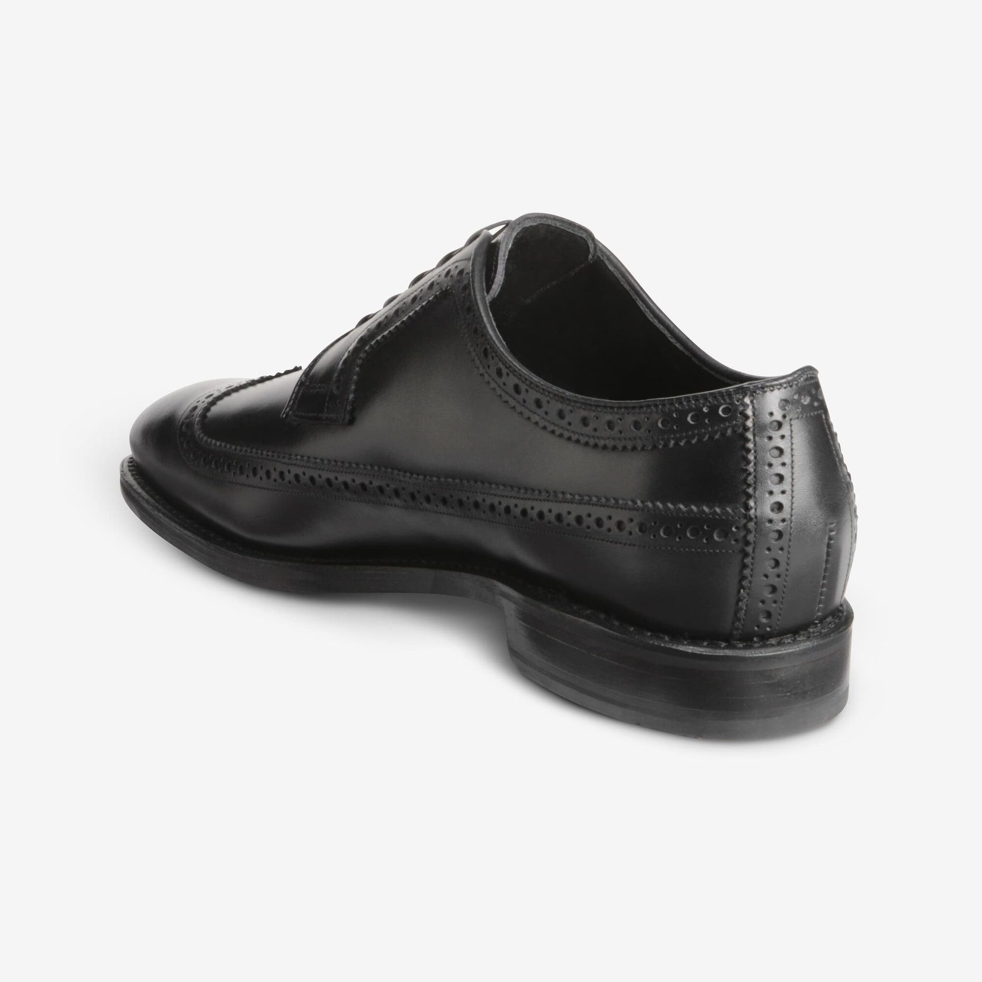 Greene Street Wingtip Blucher - Black Calfskin Leather