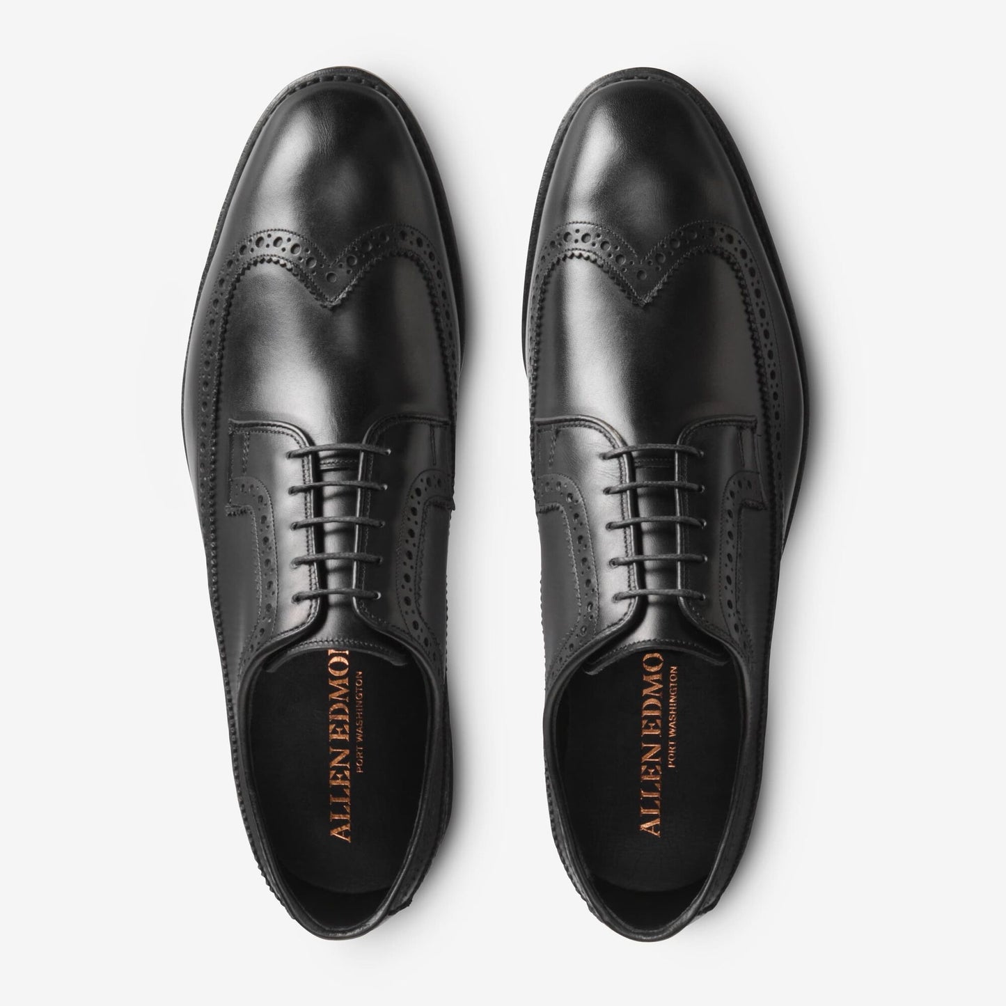 Greene Street Wingtip Blucher - Black Calfskin Leather