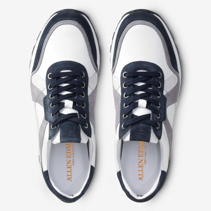 A-Trainer Lace-Up Sneaker - Navy Suede/White Leather