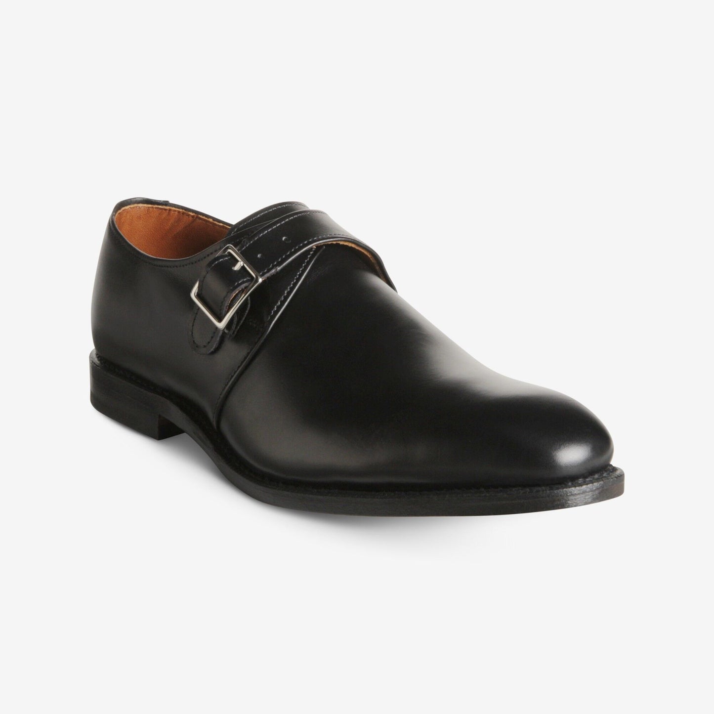 Plymouth Single Monk Strap - Black