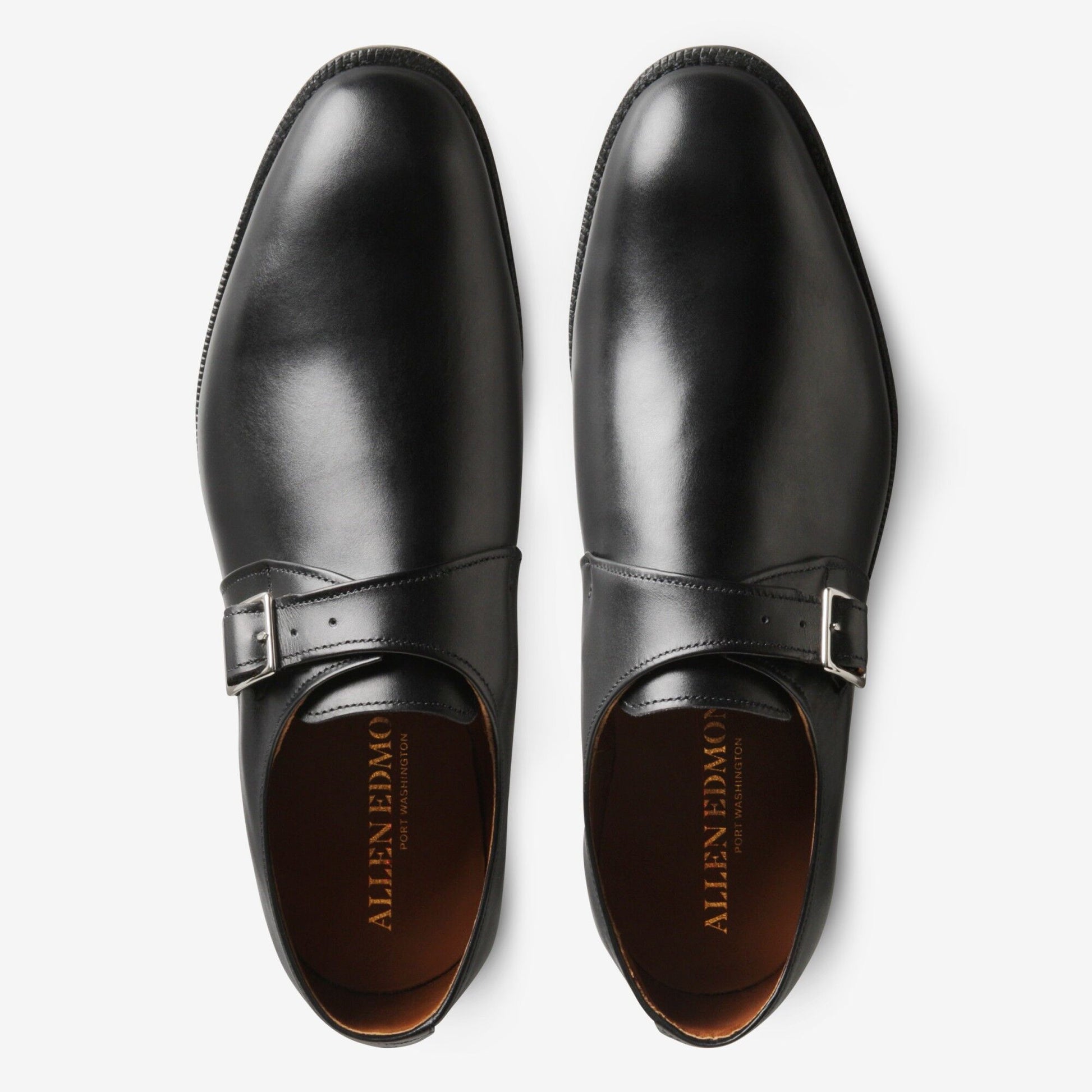 Plymouth Single Monk Strap - Black
