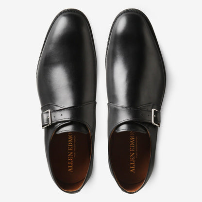 Plymouth Single Monk Strap - Black