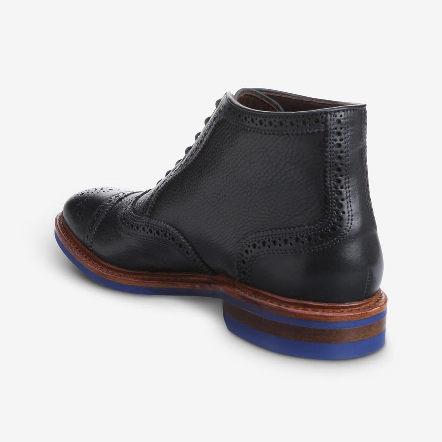Hamilton Cap-Toe Oxford Dress Boot - Black Tumbled with Blue Sole