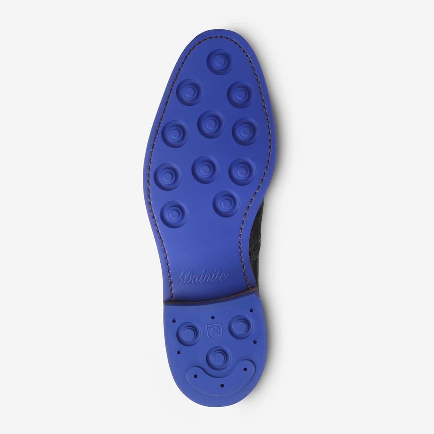 Hamilton Cap-Toe Oxford Dress Boot - Black Tumbled with Blue Sole
