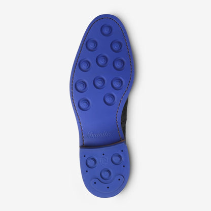 Hamilton Cap-Toe Oxford Dress Boot - Black Tumbled with Blue Sole