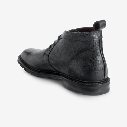 Alpine Chukka Boot with Vibram Arctic Grip Rubber Sole - Black Grain