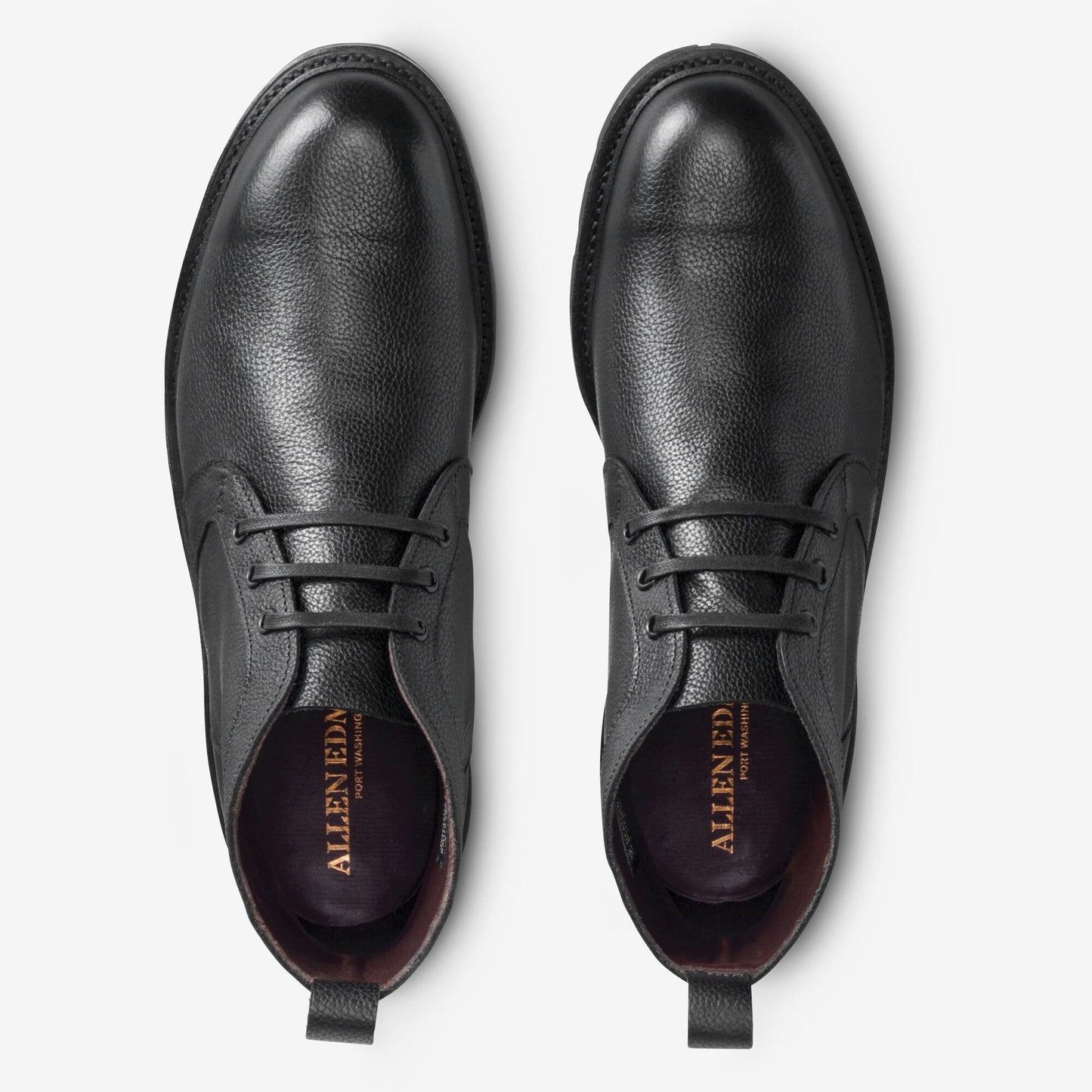 Alpine Chukka Boot with Vibram Arctic Grip Rubber Sole - Black Grain