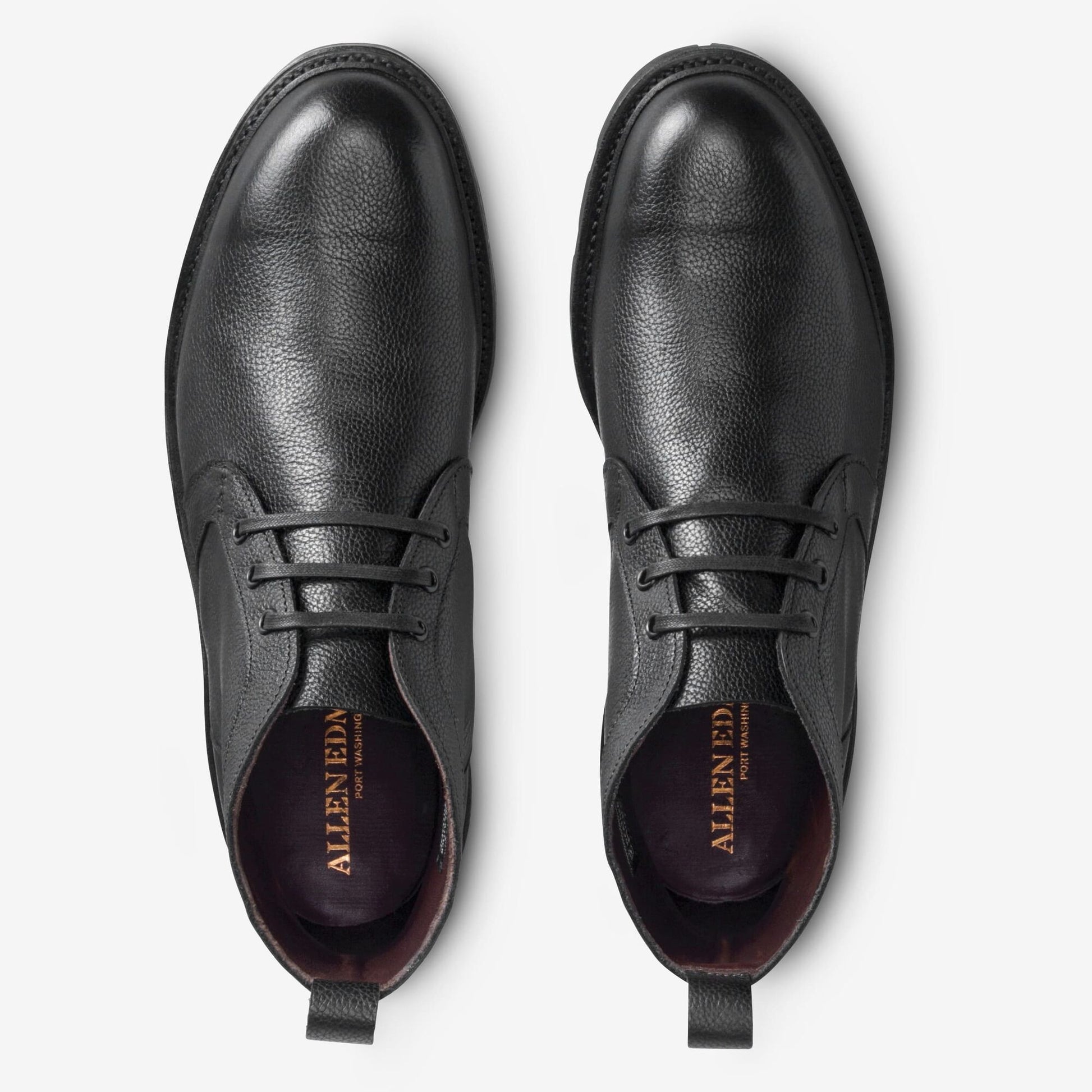 Alpine Chukka Boot with Vibram Arctic Grip Rubber Sole - Black Grain