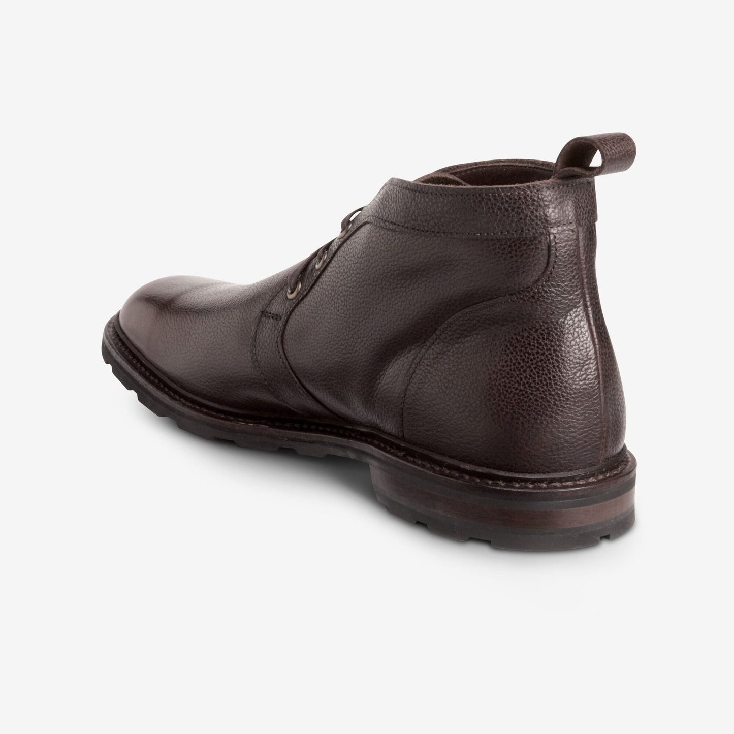 Alpine Chukka Boot with Vibram Arctic Grip Rubber Sole - Brown Grain