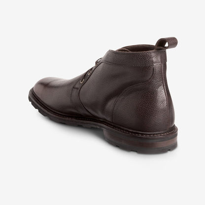Alpine Chukka Boot with Vibram Arctic Grip Rubber Sole - Brown Grain