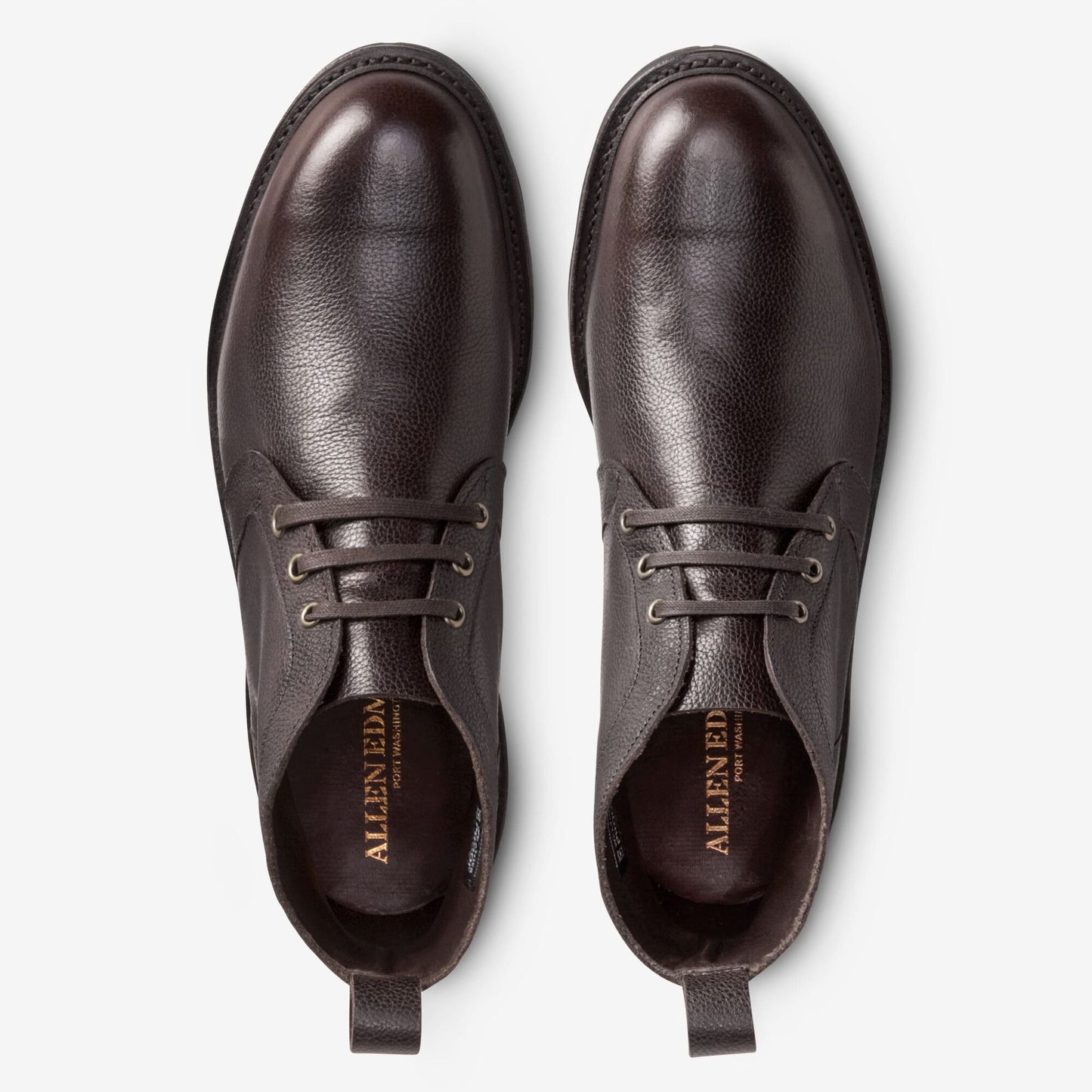 Alpine Chukka Boot with Vibram Arctic Grip Rubber Sole - Brown Grain