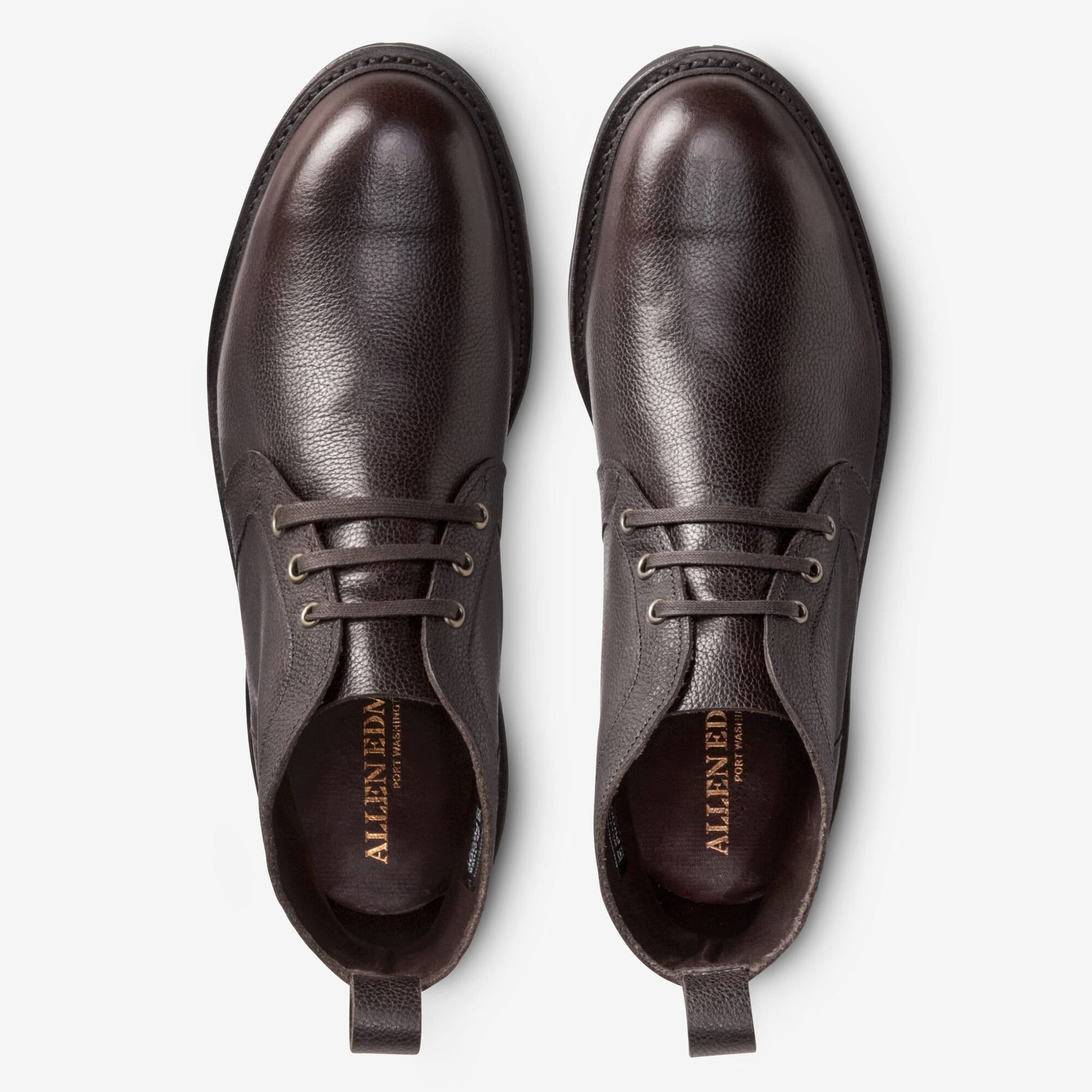 Alpine Chukka Boot with Vibram Arctic Grip Rubber Sole - Brown Grain