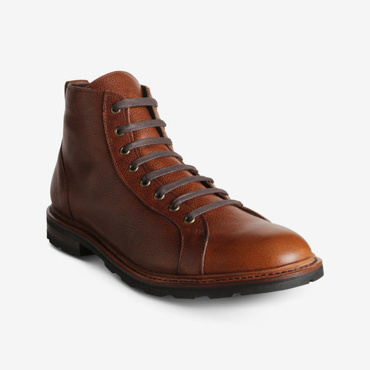 Alpine Lace-to-Toe Boot with Vibram Arctic Grip Rubber Sole - Tan Grain