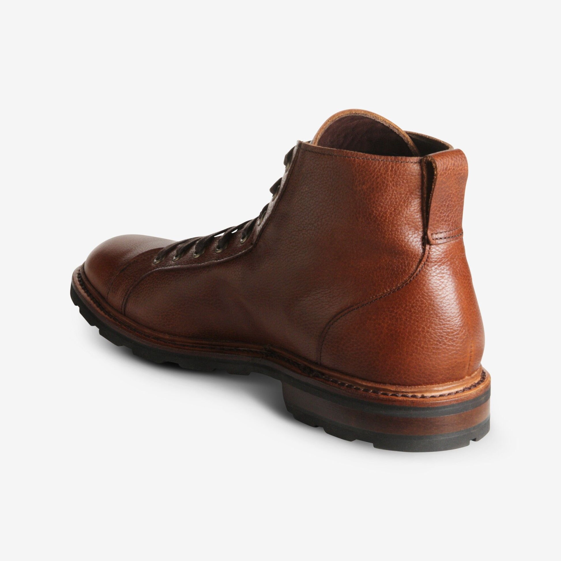 Alpine Lace-to-Toe Boot with Vibram Arctic Grip Rubber Sole - Tan Grain
