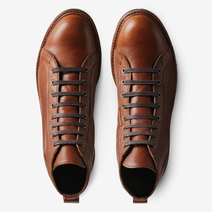 Alpine Lace-to-Toe Boot with Vibram Arctic Grip Rubber Sole - Tan Grain