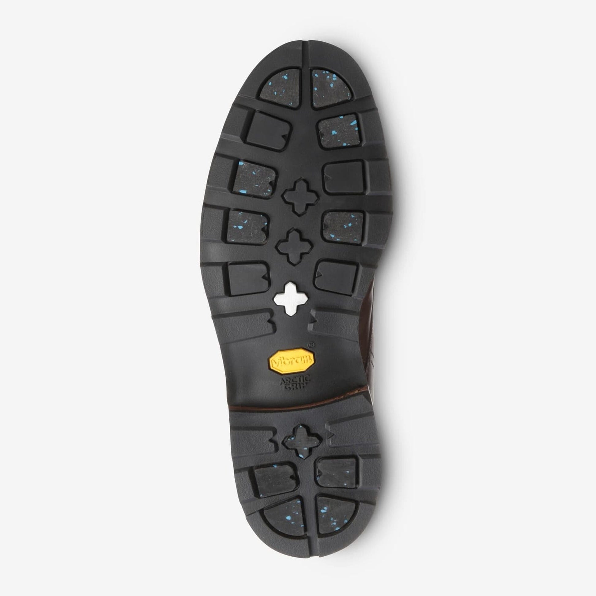 Alpine Cap-Toe Boot with Vibram Arctic Grip Rubber Sole - Brown