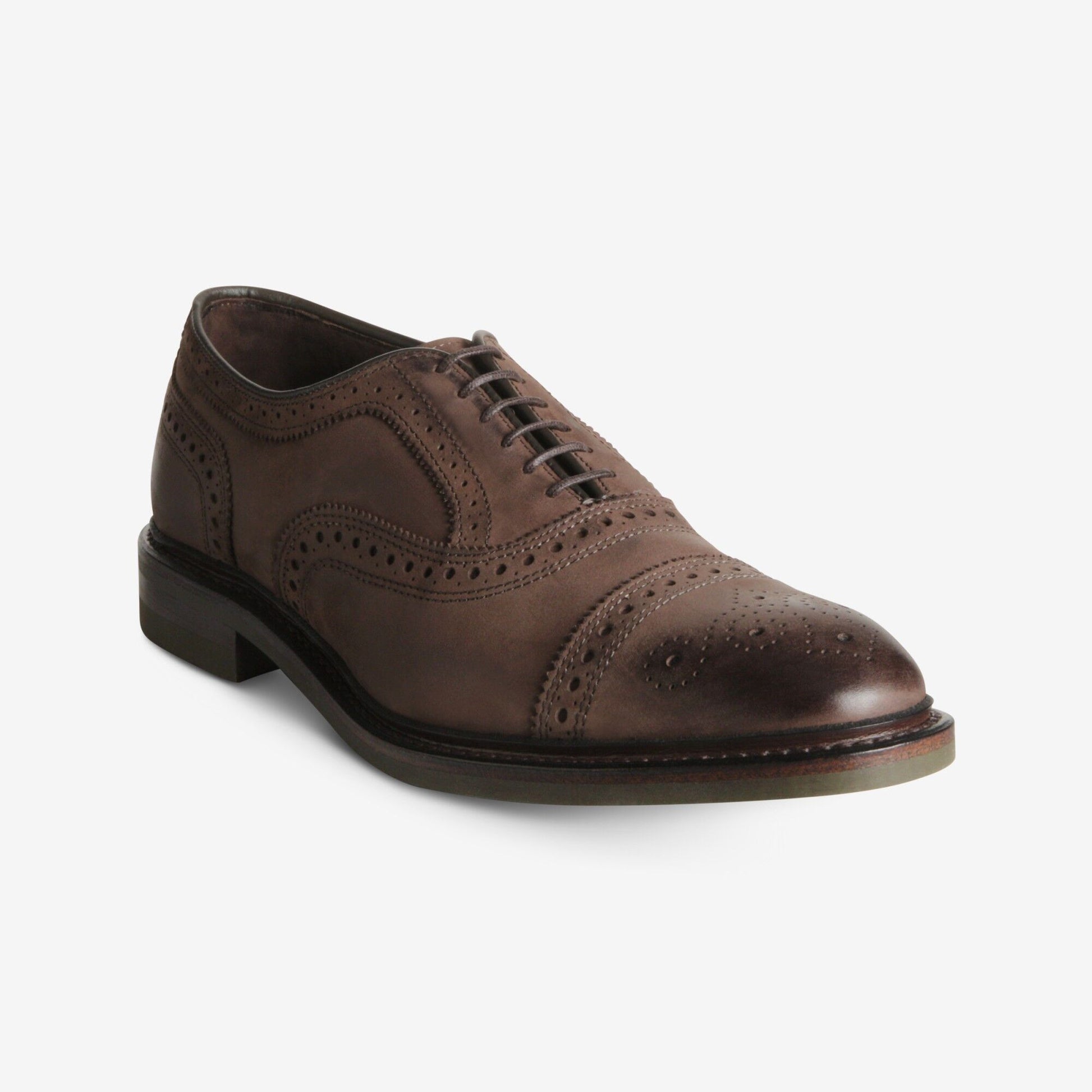 Strandmok Cap-Toe Oxford with Dainite Rubber Sole - Brown Nubuck