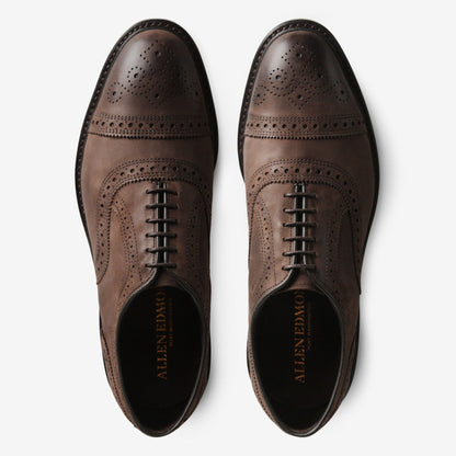 Strandmok Cap-Toe Oxford with Dainite Rubber Sole - Brown Nubuck