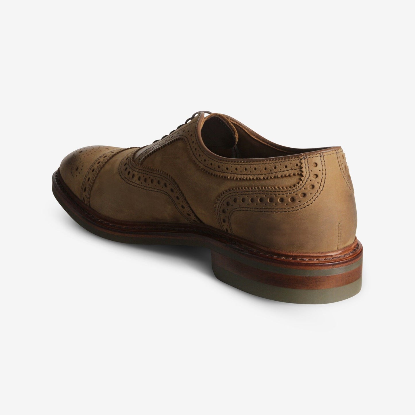 Strandmok Cap-Toe Oxford with Dainite Rubber Sole - Tan Nubuck