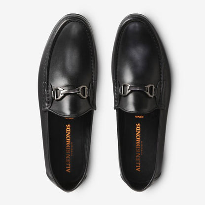 Vinci Italian Bit Loafer - Black Calfskin