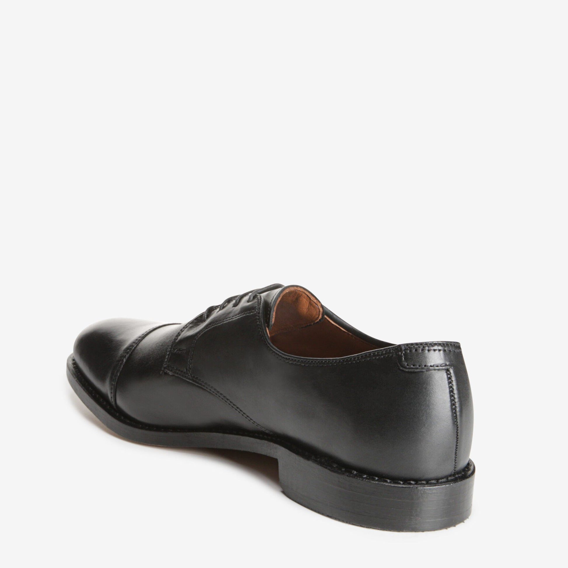 Lexington Cap-Toe Dress Shoes - Black Leather