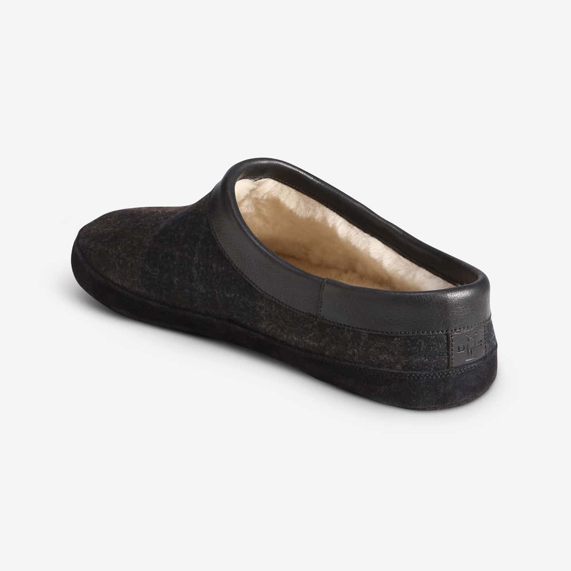 Kipp Shearling Slipper - Black/Grey