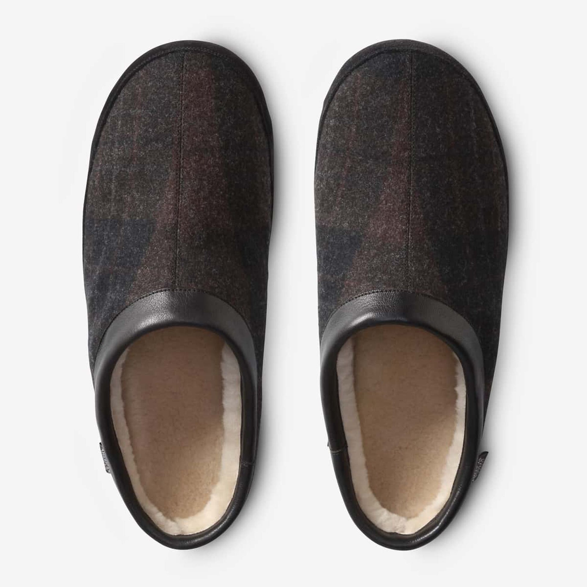 Kipp Shearling Slipper - Black/Grey