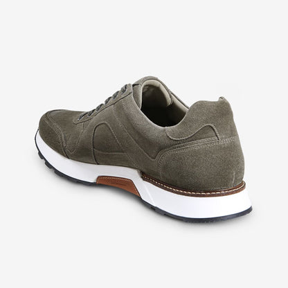 A-Trainer Lace-Up Sneaker - Grey Suede