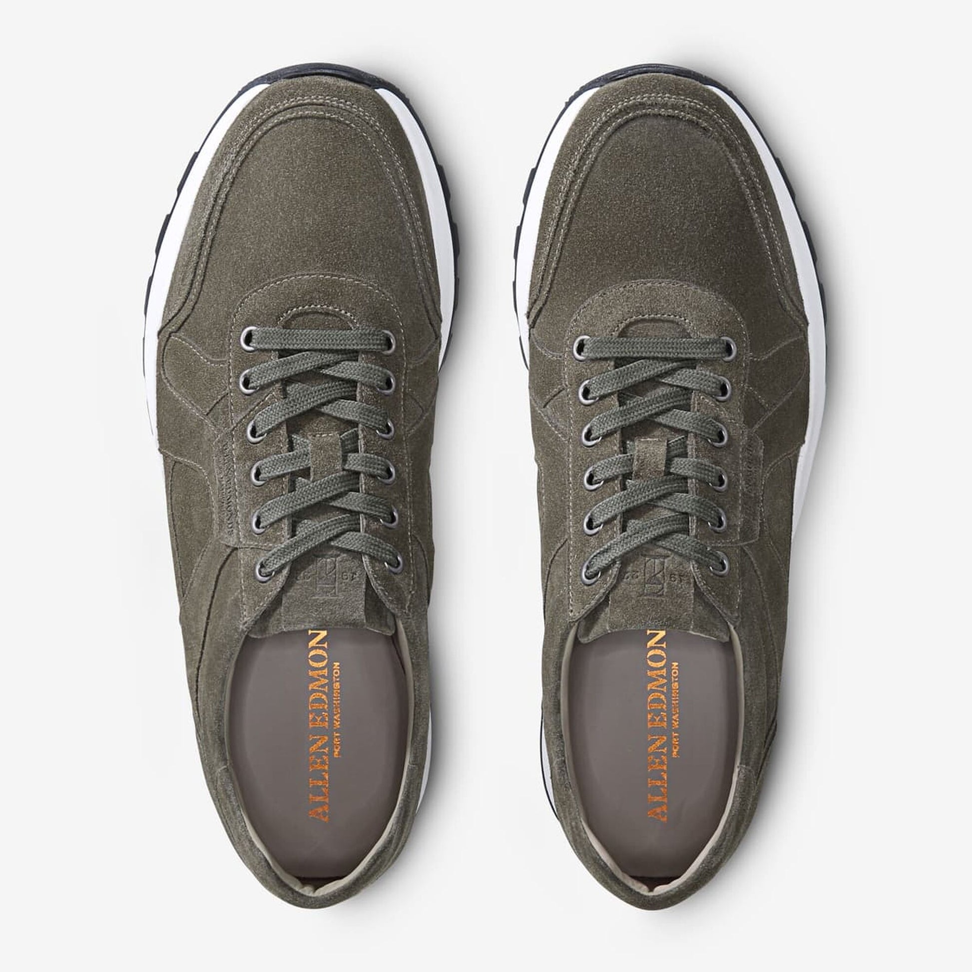 A-Trainer Lace-Up Sneaker - Grey Suede