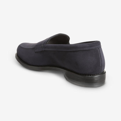 Wooster Street Suede Penny Loafer - Dark Navy