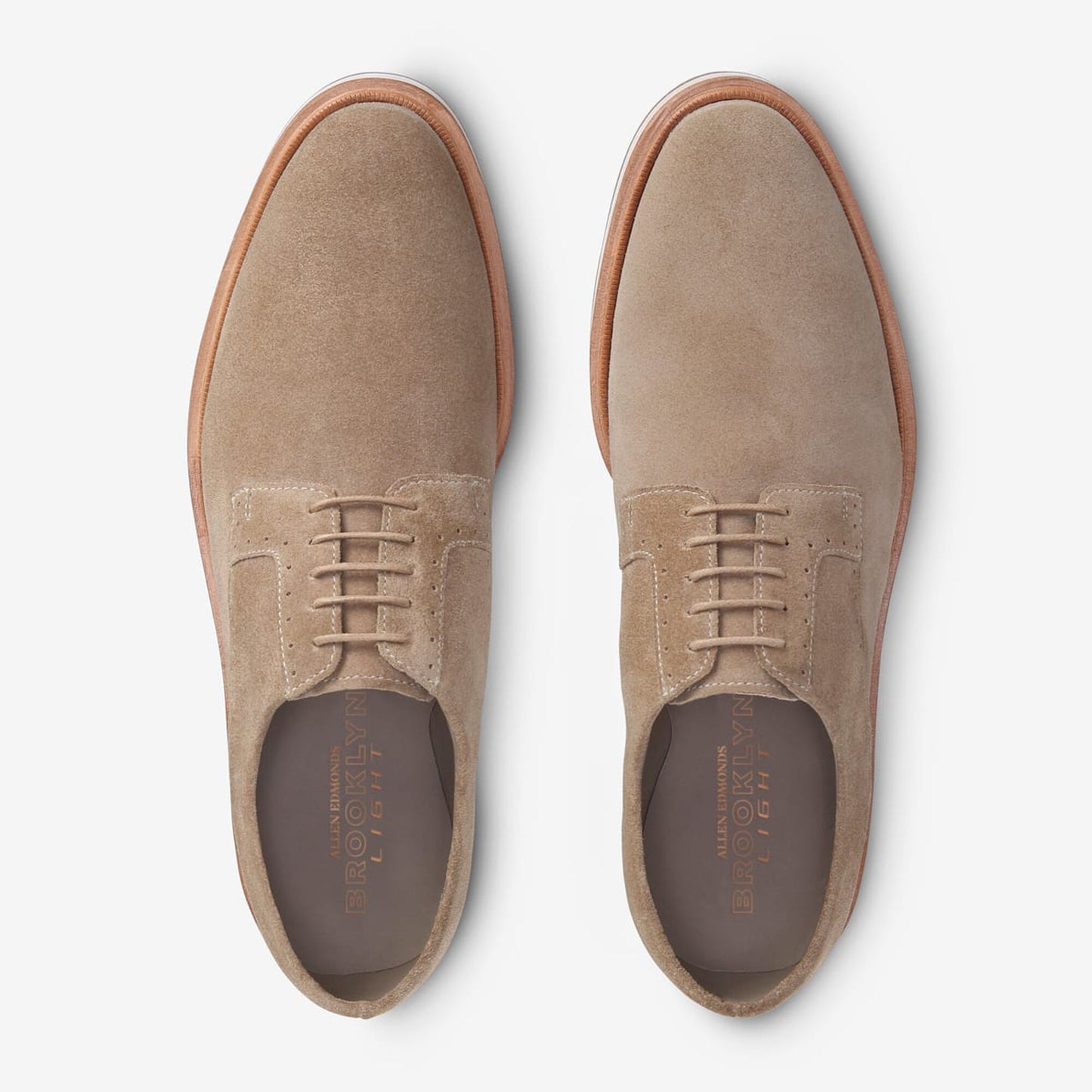 Brooklyn Light Suede Derby - Bone