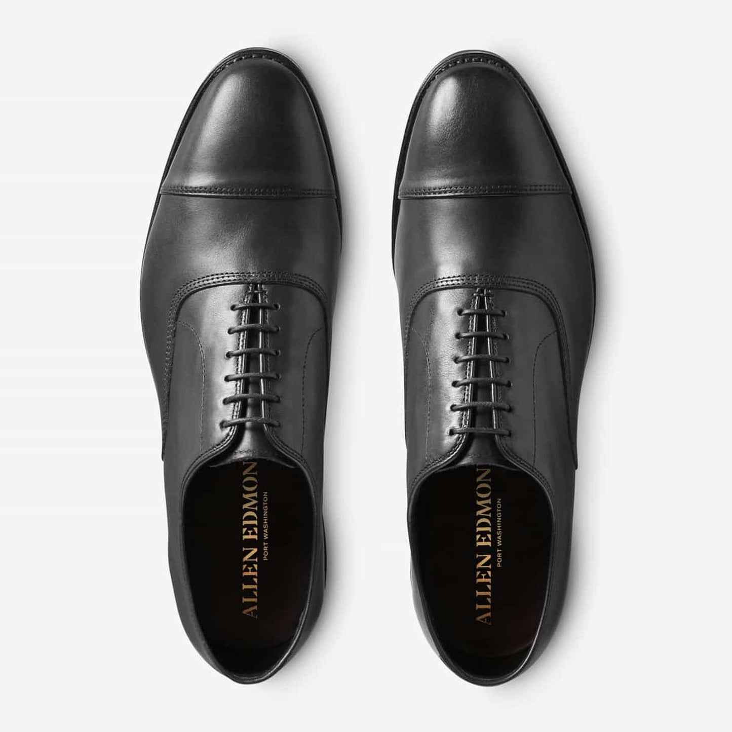 Park Avenue Weatherproof Cap-Toe Oxford with Dainite Rubber Sole - Black