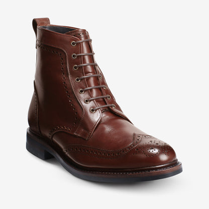 Dalton Weatherproof Wingtip Dress Boots with Dainite Rubber Sole - Chili