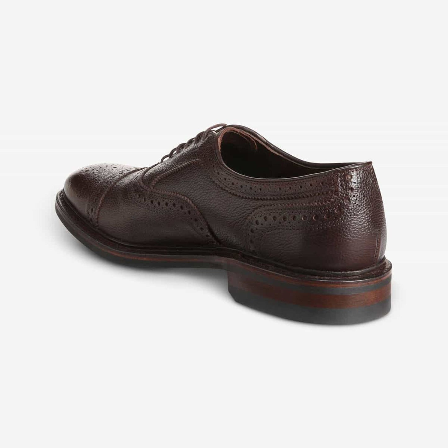 Strandmok Weatherproof Cap-Toe Oxford with Dainite Rubber Sole - Brown Grain