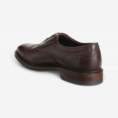 Strandmok Weatherproof Cap-Toe Oxford with Dainite Rubber Sole - Brown Grain