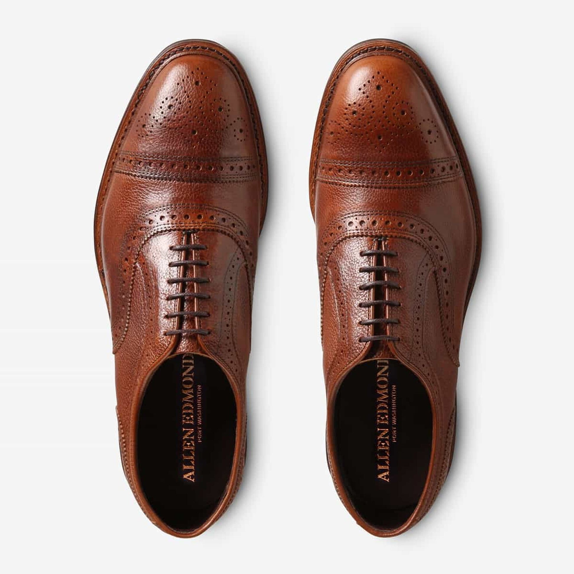 Strandmok Weatherproof Cap-Toe Oxford with Dainite Rubber Sole - Tan Grain
