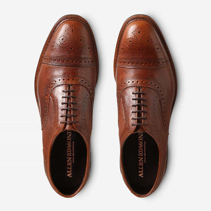 Strandmok Weatherproof Cap-Toe Oxford with Dainite Rubber Sole - Tan Grain