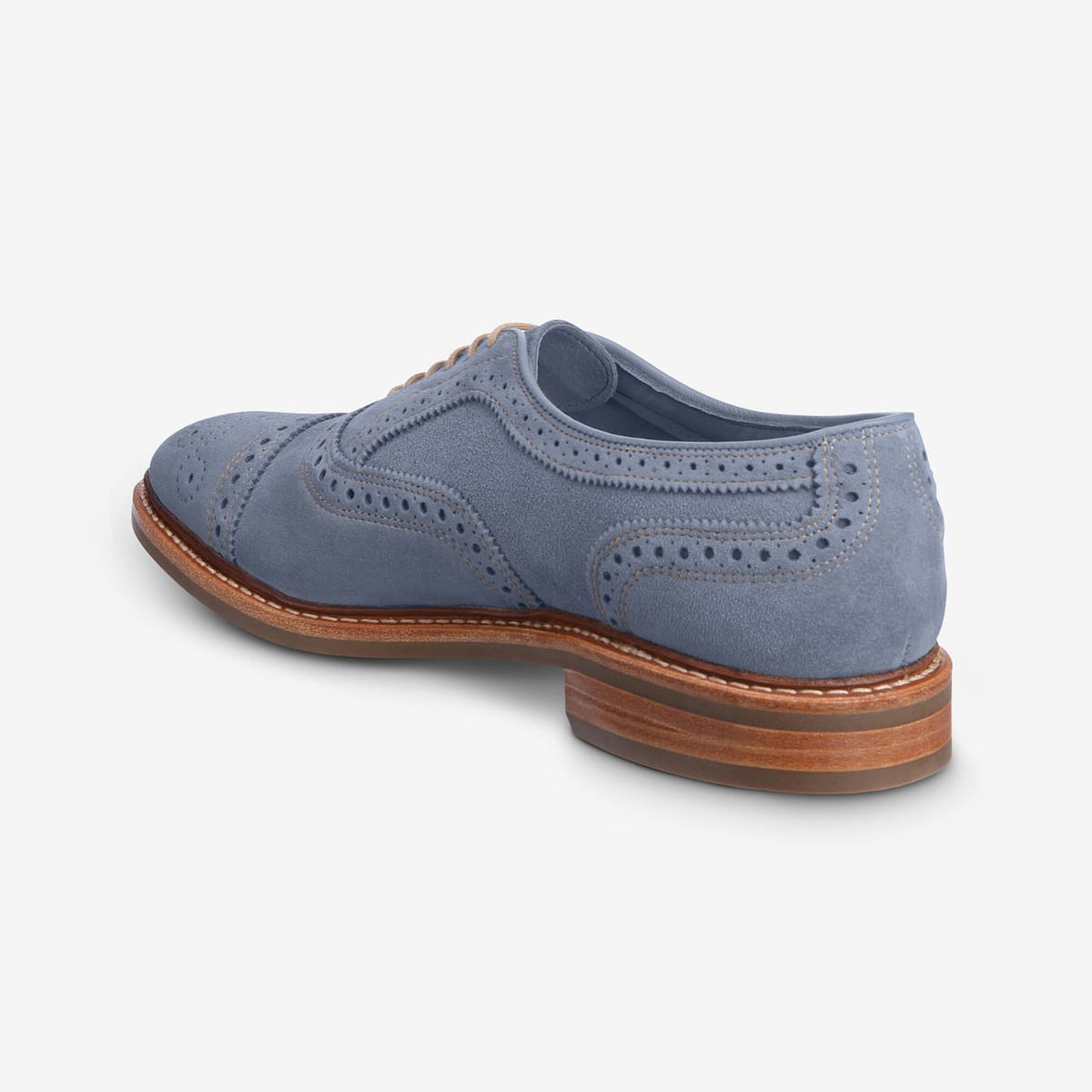 Strandmok Suede Cap-Toe Oxford - Denim