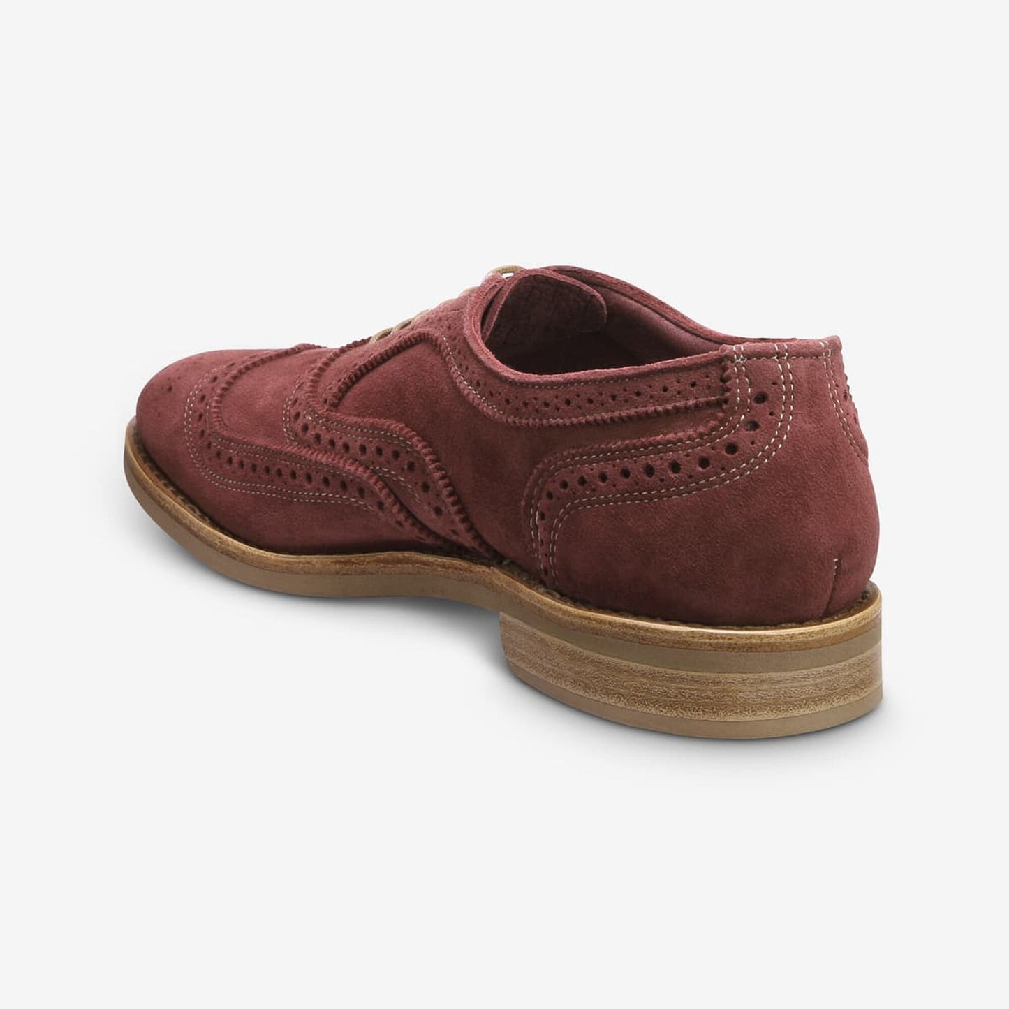 Neumok Suede Wingtip Oxford - Cherry