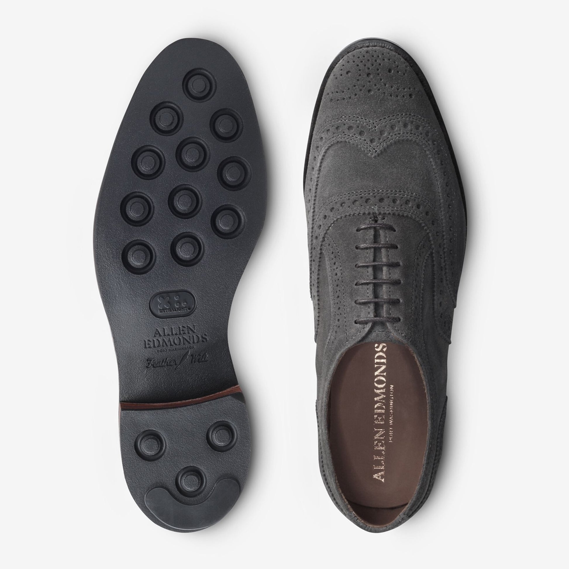 Neumok Suede Wingtip Oxford - Grey