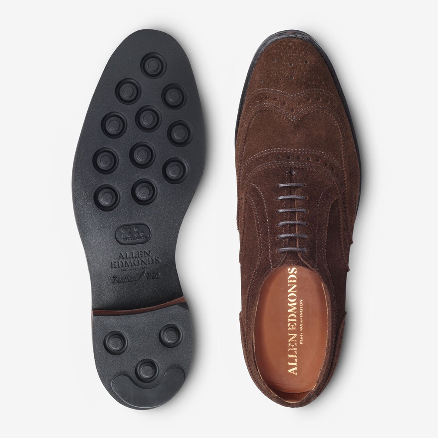 Neumok Suede Wingtip Oxford - Snuff Brown
