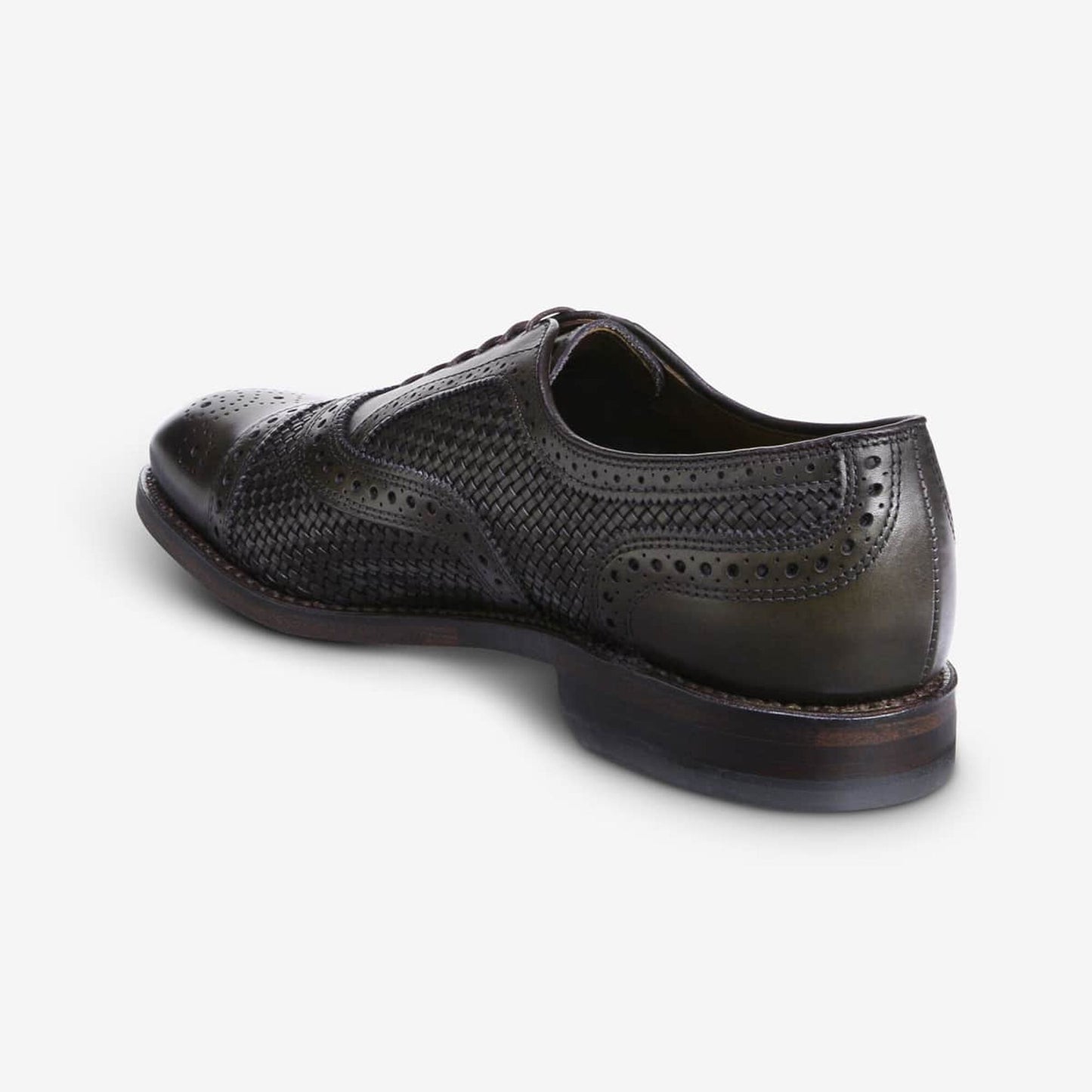 Strand Weave Cap-Toe Oxford - Burnished Olive