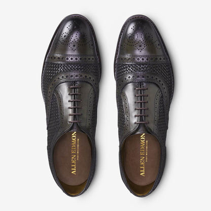 Strand Weave Cap-Toe Oxford - Burnished Olive