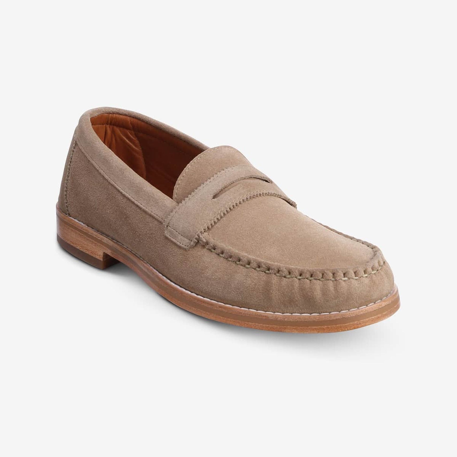 Dylan Suede Penny Loafer - Bone